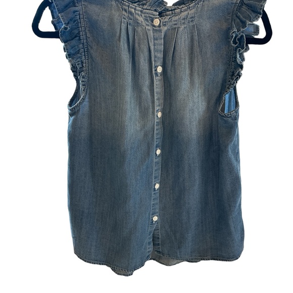 New Dear John Sleeveless Blue denim Top with Tags !! - Picture 4 of 8